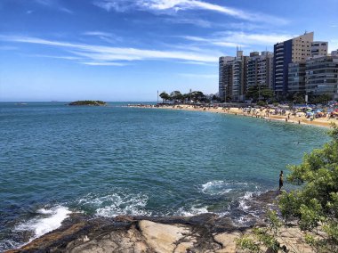 Plaj beldesi Vila Velha, Espirito Eyaleti Santo - Brezilya.  