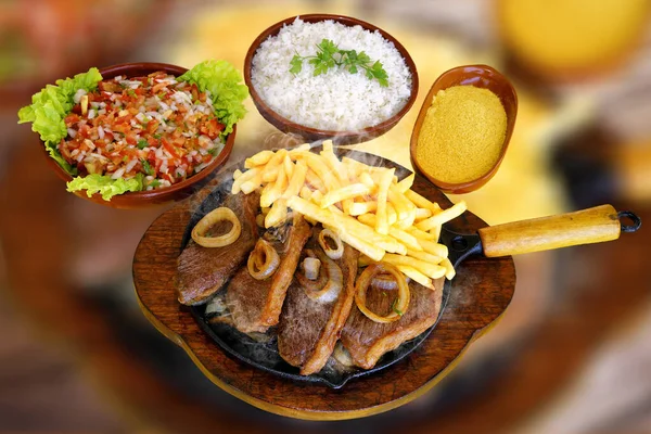 Lezzetli Picanha yemeği. Yakın çekim.