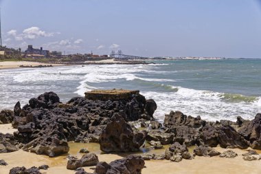 Rio Grande do Norte Eyalet Başkentinde deniz manzarası