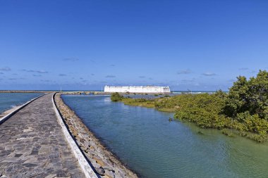 Rio Grande do Norte 'nin eyalet başkenti Reis Magos Kalesi - Brezilya