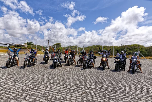 Cidade Mossor Rio Grande Norte Brasil Outubro 2019 Caravana Motos — Fotografia de Stock