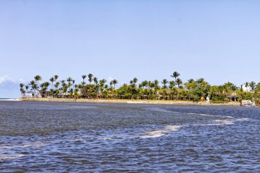 Deniz kenarı manzarası. Arraial d 'Ajuda, Bahia Eyaleti, Brezilya