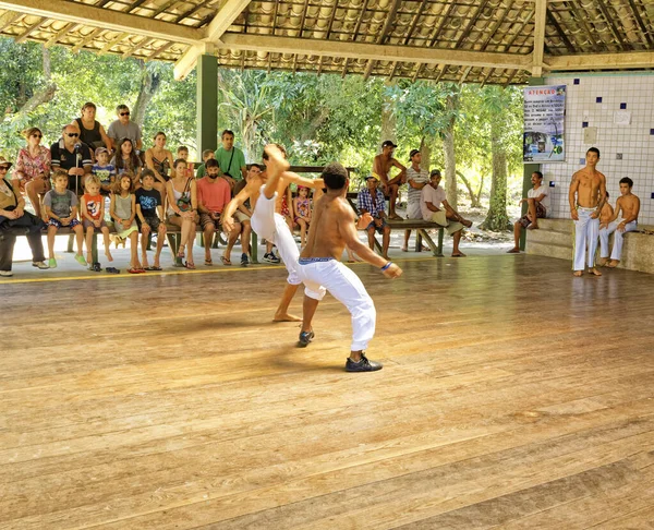 Porto Seguro City Bahia Állam Brazília 2019 Május Capoeira Gyakorló — Stock Fotó