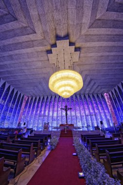 Brasilia, Brezilya - 27 Ağustos 2018: Dom Bosco Sığınak İçişleri - Brasilia, Distrito Federal, Brezilya