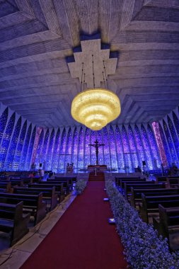 Brasilia, Brezilya - 27 Ağustos 2018: Dom Bosco Sığınak İçişleri - Brasilia, Distrito Federal, Brezilya