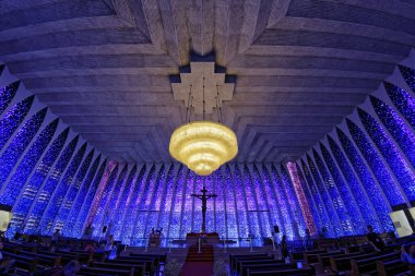Brasilia, Brezilya - 27 Ağustos 2018: Dom Bosco Sığınak İçişleri - Brasilia, Distrito, Dom Bosco Sığınağı 