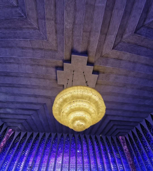 Brasilia Brazil Aug 2018 Dom Bosco Sanctuary Interior Brasilia Distrito — 스톡 사진