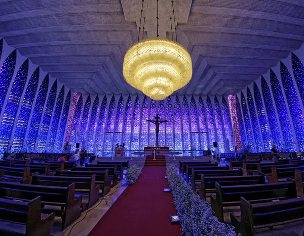 Brasilia, Brezilya - 27 Ağustos 2018: Dom Bosco Sığınak İçişleri - Brasilia, Distrito Federal, Brezilya