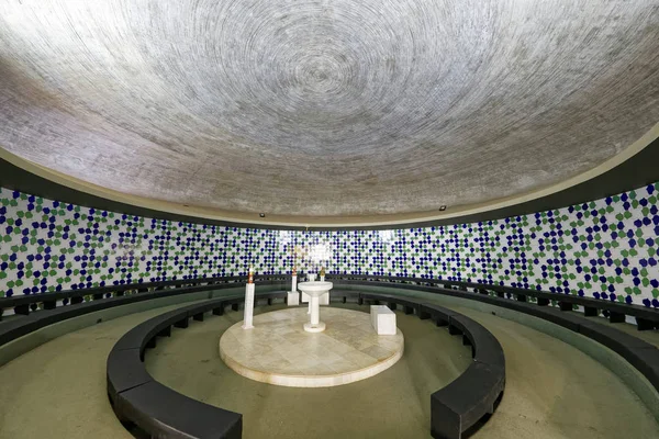 Intérieur Cathédrale Métropolitaine Nossa Senhora Aparecida Brasilia Brésil — Photo