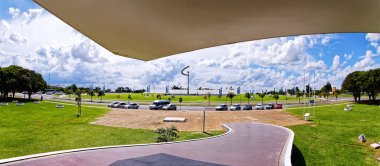 Brasilia, Federal District, Brazil - January 25, 2020: Memorial of the Indigenous People