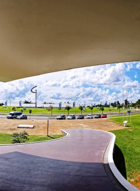 Brasilia, Federal District, Brazil - January 25, 2020: Memorial of the Indigenous People