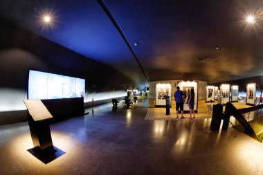 Brasilia, Federal District, Brazil - January 25, 2020: Interior of the JK Memorial, Juscelino Kubitschek