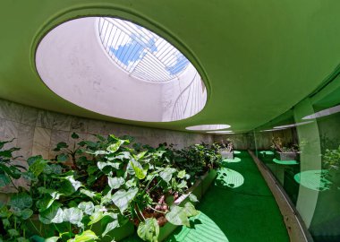 Brasilia, Federal District, Brazil - January 25, 2020: Interior of the JK Memorial, Juscelino Kubitschek
