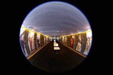 Brasilia, Federal District, Brazil - January 25, 2020: Interior of the JK Memorial, Juscelino Kubitschek
