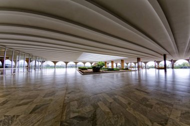 Brasilia, Federal District, Brazil - January 25, 2020: Three Powers Square, Itamaraty Palace, Ministry of Foreign Affairs.