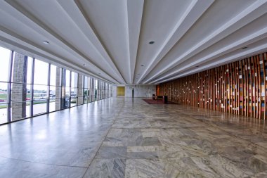 Brasilia, Federal District, Brazil - January 25, 2020: Three Powers Square, Itamaraty Palace, Ministry of Foreign Affairs.