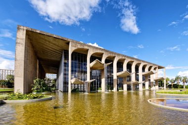 Brasilia, Federal District, Brazil - January 25, 2020: Three Powers Square, Palace of Justice.