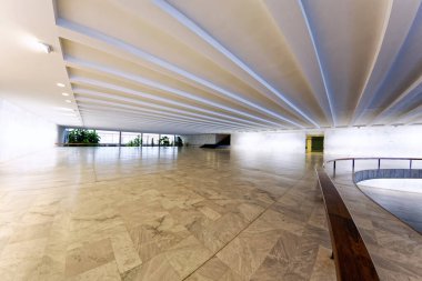 Brasilia, Federal District, Brazil - January 25, 2020: Three Powers Square, Itamaraty Palace, Ministry of Foreign Affairs.