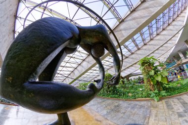 Brasilia, Distrito Federal, Brezilya - 25 Ocak 2020: Ulusal Tiyatronun İçi.