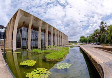 Brasilia, Federal District, Brazil - January 25, 2020: Three Powers Square, Itamaraty Palace, Ministry of Foreign Affairs.