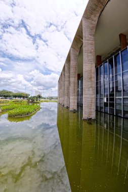 Brasilia, Federal District, Brazil - January 25, 2020: Three Powers Square, Itamaraty Palace, Ministry of Foreign Affairs.