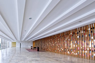 Brasilia, Federal District, Brazil - January 25, 2020: Three Powers Square, Itamaraty Palace, Ministry of Foreign Affairs.