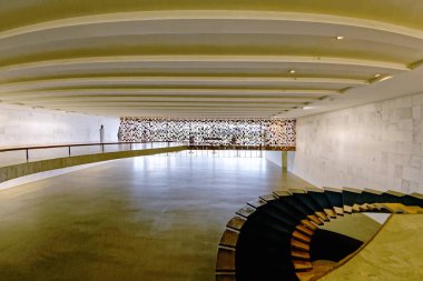 Brasilia, Federal District, Brazil - January 25, 2020: Three Powers Square, Itamaraty Palace, Ministry of Foreign Affairs.