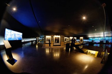 Brasilia, Federal District, Brazil - January 25, 2020: Interior of the JK Memorial, Juscelino Kubitschek
