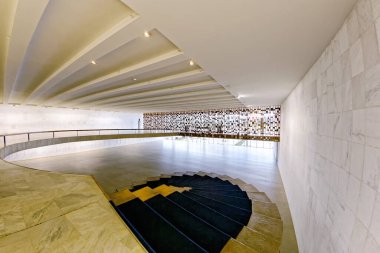 Brasilia, Federal District, Brazil - January 25, 2020: Three Powers Square, Itamaraty Palace, Ministry of Foreign Affairs.