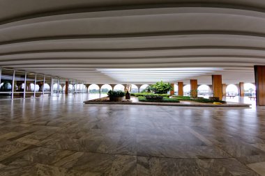 Brasilia, Federal District, Brazil - January 25, 2020: Three Powers Square, Itamaraty Palace, Ministry of Foreign Affairs.