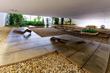 Brasilia, Federal District, Brazil - January 25, 2020: Three Powers Square, Itamaraty Palace, Ministry of Foreign Affairs.