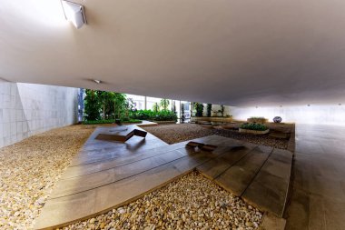 Brasilia, Federal District, Brazil - January 25, 2020: Three Powers Square, Itamaraty Palace, Ministry of Foreign Affairs.