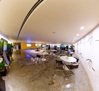 Brasilia, Federal District, Brazil - January 25, 2020: Interior of the JK Memorial, Juscelino Kubitschek