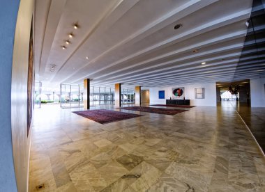 Brasilia, Federal District, Brazil - January 25, 2020: Three Powers Square, Itamaraty Palace, Ministry of Foreign Affairs.