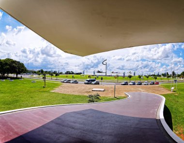 Brasilia, Federal District, Brazil - January 25, 2020: Memorial of the Indigenous People