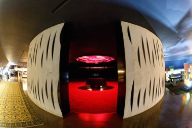 Brasilia, Federal District, Brazil - January 25, 2020: Interior of the JK Memorial, Juscelino Kubitschek