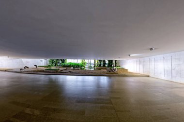 Brasilia, Federal District, Brazil - January 25, 2020: Three Powers Square, Itamaraty Palace, Ministry of Foreign Affairs.