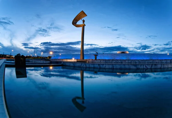 Brasilia Distrito Federal Brazil January 2020 Night View Memorial Juscelino — Stockfoto