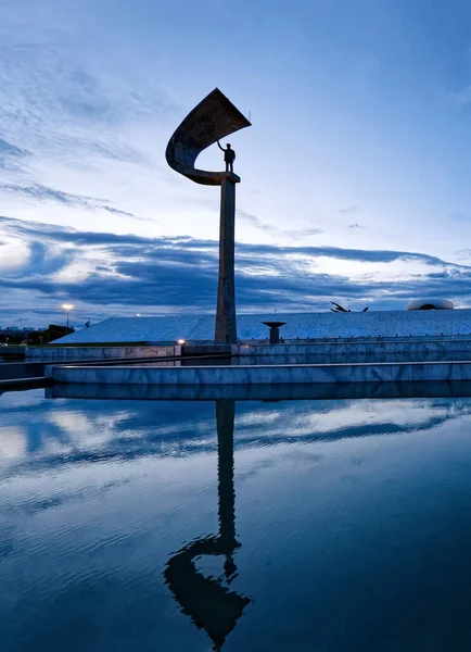 Brasilia Distrito Federal Brazil January 2020 Night View Memorial Juscelino — Zdjęcie stockowe