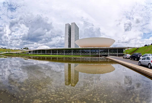 Brasilia Distrito Federal Brasil Enero 2020 Exterior Del Congreso Nacional — Foto de Stock
