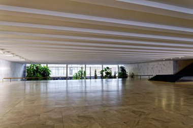 Brasilia, Distrito Federal, Brezilya - 30 Mart 2020: Itamaraty iç çevre, Brezilya Dışişleri Bakanlığı