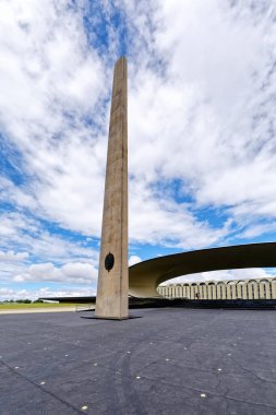 Brasilia, Distrito Federal, Brezilya - Mart 2020: Brezilya 'nın Brasilia federal bölgesinde modern mimari