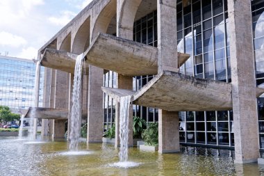 Brasilia, Distrito Federal, Brezilya - 30 Mart 2020: Adalet Sarayı Dış İşleri Bakanlığı