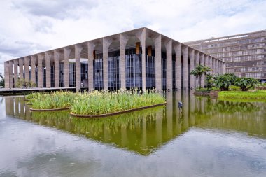 Brasilia, Bölge Federal, Brezilya - 30 Mart 2020: Itamaraty, Brezilya Dışişleri Bakanlığı