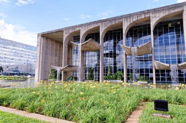 Brasilia, Distrito Federal, Brezilya - 30 Mart 2020: Adalet Sarayı Dış İşleri Bakanlığı