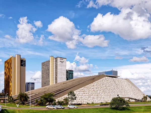 Brasilia Distrito Federal Brazylia Marca 2020 Teatr Narodowy Cludio Santoro — Zdjęcie stockowe