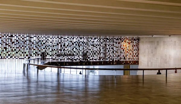 Brasilia, Distrito Federal, Brezilya - 30 Mart 2020: Itamaraty iç çevre, Brezilya Dışişleri Bakanlığı