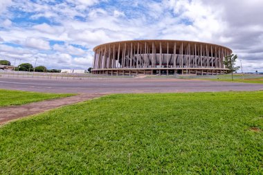 Brasilia, Distrito Federal, Brezilya - Mart 2020: Brezilya 'nın Brasilia federal bölgesinde modern mimari