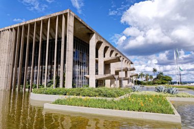 Brasilia, Distrito Federal, Brezilya - 30 Mart 2020: Adalet Sarayı Dış İşleri Bakanlığı