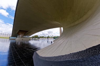 Brasilia, Distrito Federal, Brezilya - Mart 2020: Brezilya 'nın Brasilia federal bölgesinde modern mimari